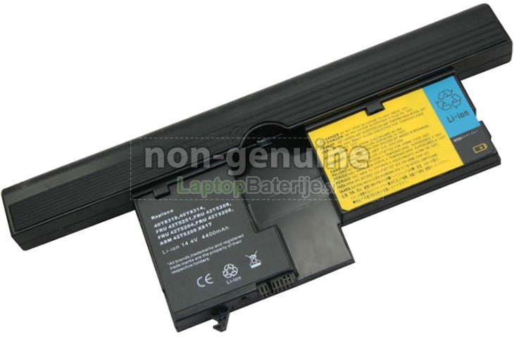 Nadomestna baterija IBM ThinkPad X61 Tablet PC 7763 Nadomestna baterija IBM ThinkPad X61 Tablet PC 7763