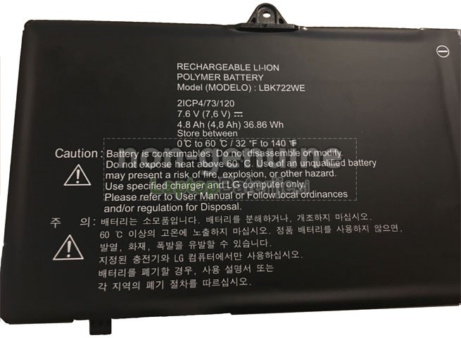 Nadomestna baterija LG LBK722WE(2ICP4/73/120)